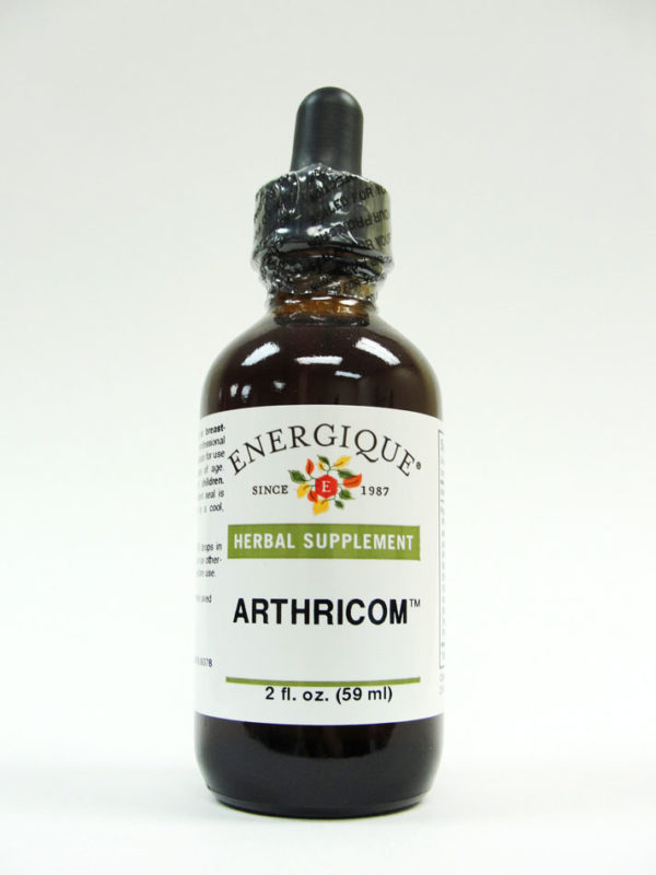 ArthriCom brown glass bottle.