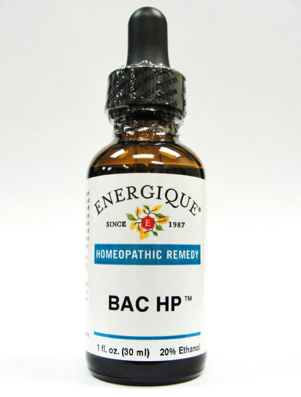 Bac HP glass bottle from Energique.