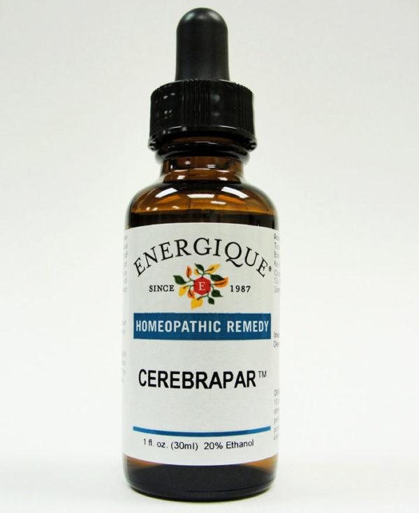 CerebraPar in glass dropper bottle.