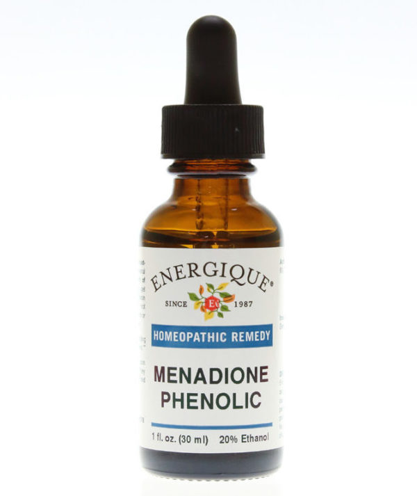 Menadione Phenolic in glass dropper bottle.