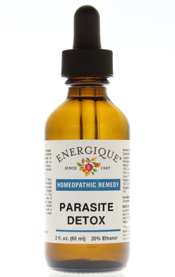 bottle of parasite detox.