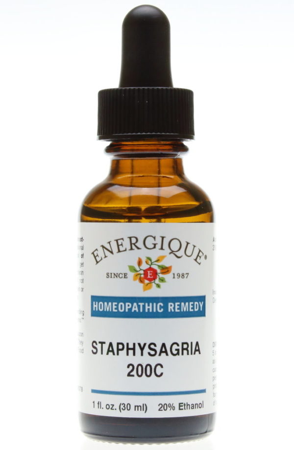 dropper bottle of Staphysagria.