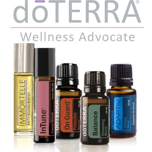 doTERRA Essential Oils logo and oils